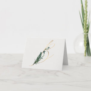 Letter B Decorative Monogramm-Notizkarte Karte