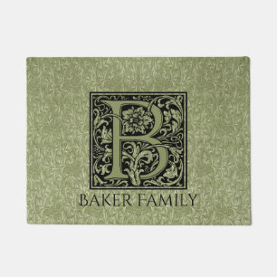 Letter B First Letter Monogram Personalisiert Fußmatte