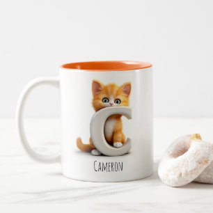 Letter C Cat Alphabet Kaffee Tasse