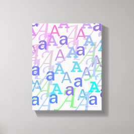 Letter Confetti "A" Leinwanddruck