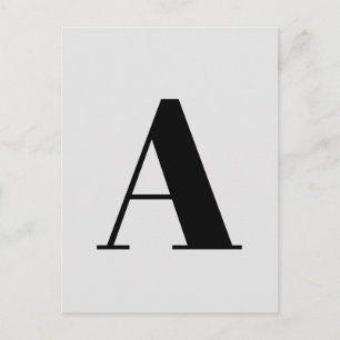 Letter Custom Alphabet   Modernes Minimalistisch G Postkarte