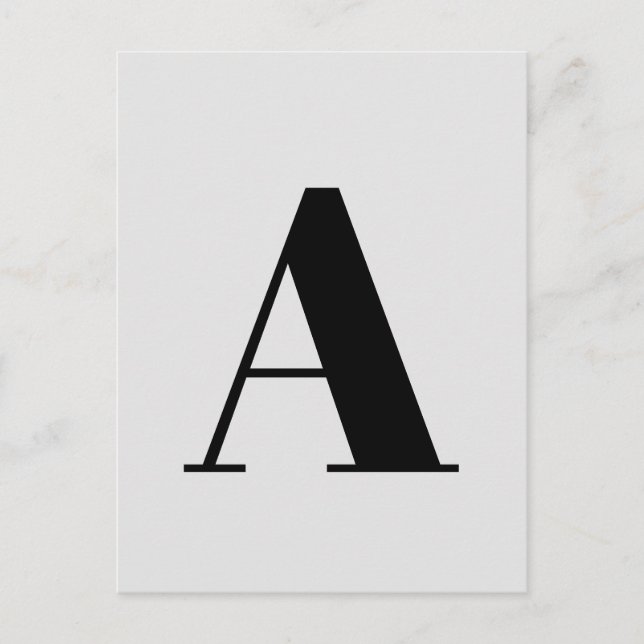 Letter Custom Alphabet | Modernes Minimalistisch G Postkarte (Vorderseite)