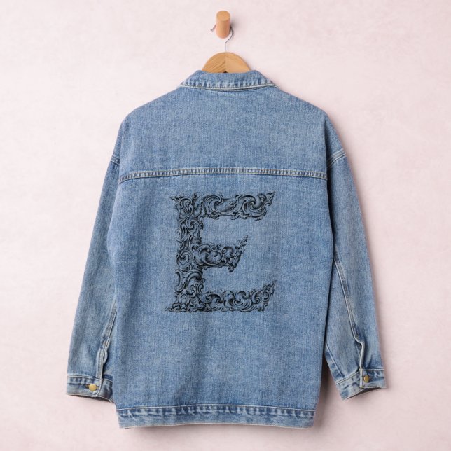 Letter D Alphabet Typografie Jeansjacke (Hangar)