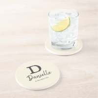 Letter D Anfangs personalized name and date throw