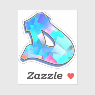 Letter D - Color Mix Aufkleber