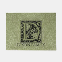 Letter D First Letter Monogram Personalisiert