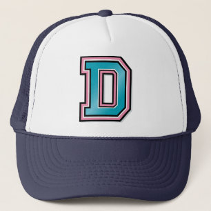 Letter D Monogramm Truckerkappe