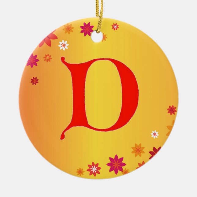 Letter D Ornament (Vorne)
