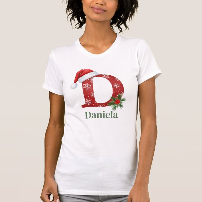 Letter D Personalized T-Shirt (Vorderseite)
