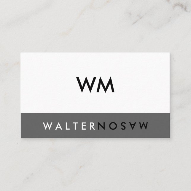 Letter Dreh Monogram Company Visitenkarte (Vorderseite)