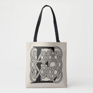 Letter E Celtic Knot Vintag Monogram