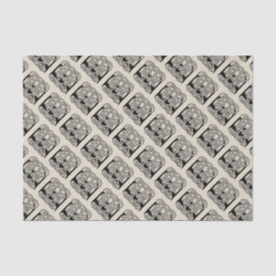 Letter E Celtic Knot Vintag Monogram Seidenpapier