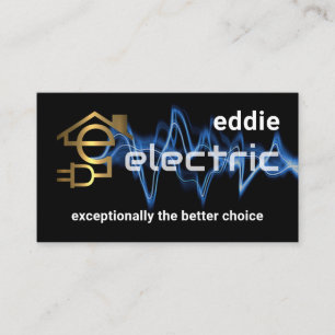 Letter-e Elektrische Kräfte Ihr Name Visitenkarte