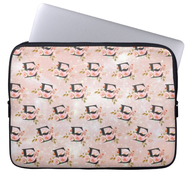 Letter E Laptop Sleeve (Vorderseite)