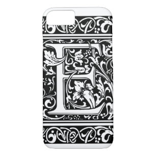 Letter E Mittelalterliche Monogramm Art Nouveau Case-Mate iPhone Hülle