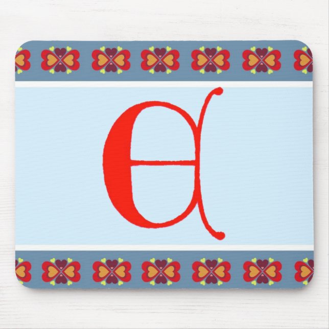 Letter E Mouse Pad Mousepad (Vorne)