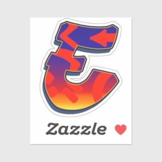 Letter E - Night Sky Aufkleber