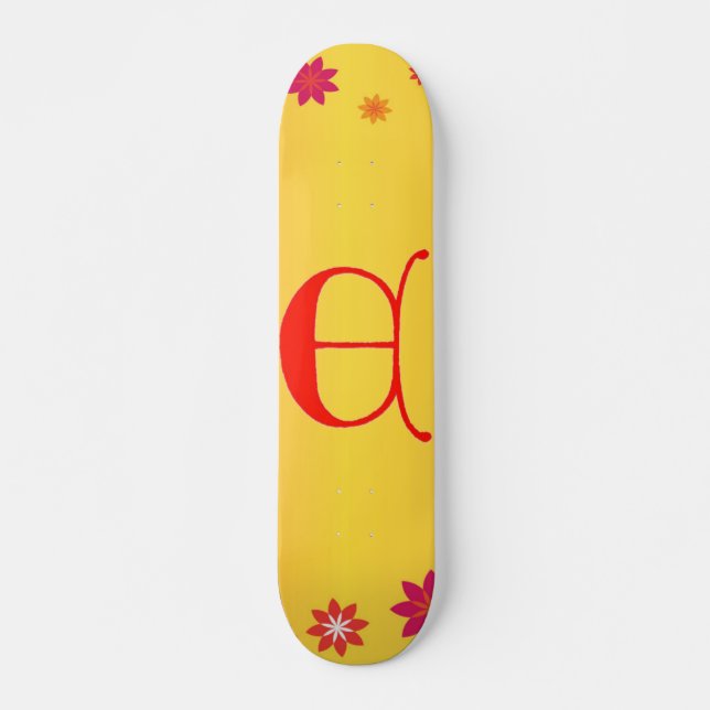 Letter E Skateboard (Vorne)