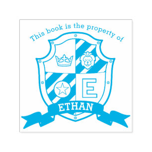 Letter E Wappen Book individuelle Name Kinderbibli Permastempel