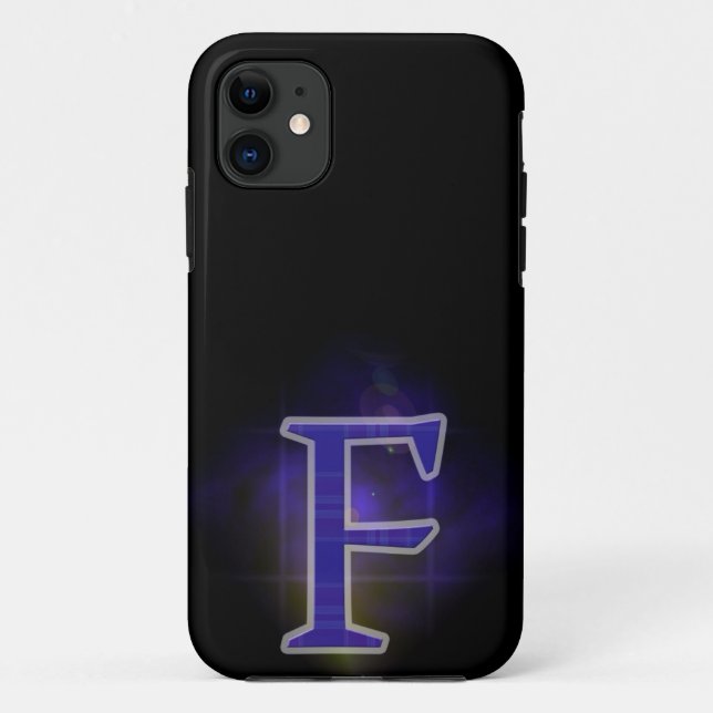 Letter F Case-Mate iPhone Hülle (Rückseite)