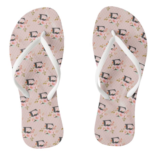 Letter F Flip Flops (Fußbett)