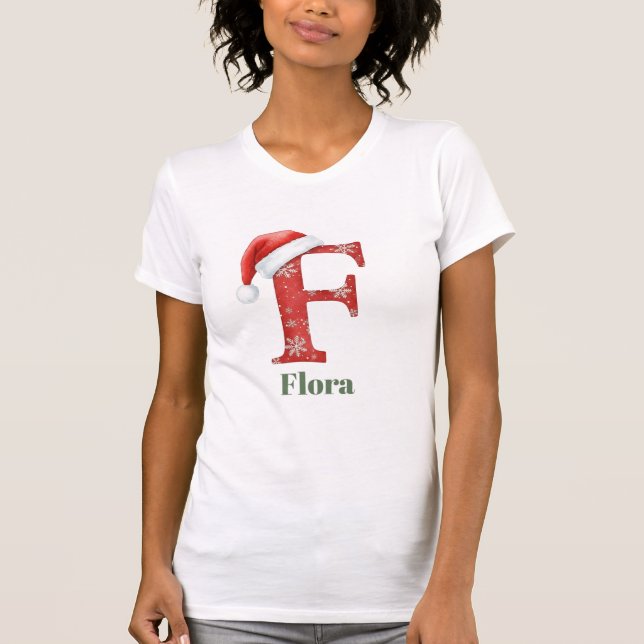 Letter F Personalized T-Shirt (Vorderseite)
