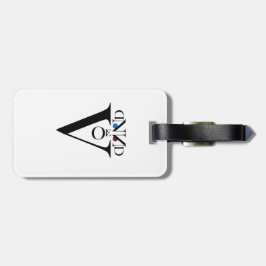 Letter Face Gepäckanhänger mit Ledergurt