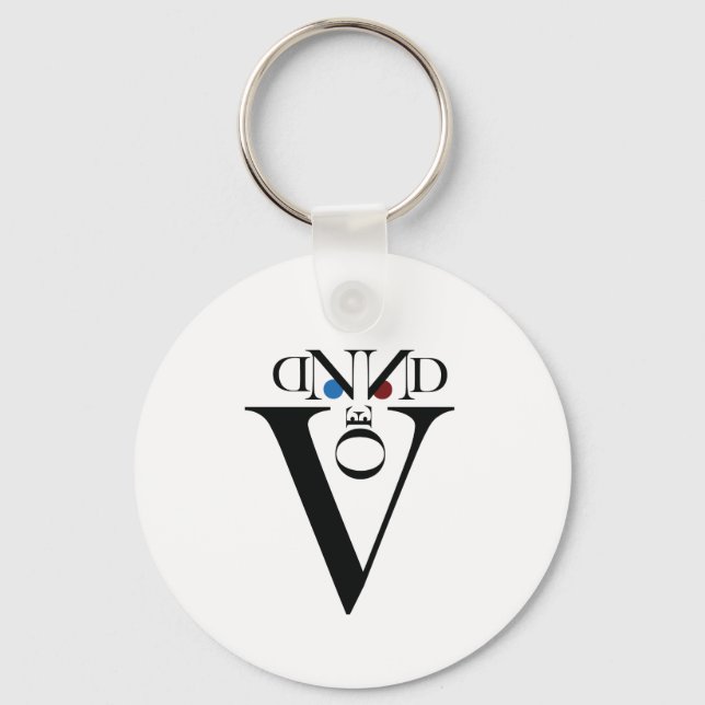 Letter-Face-Schlüsselanhänger Schlüsselanhänger (Vorderseite)