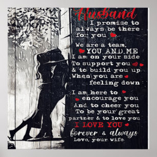 Letter For Husband   Cool Family Decoration Poster