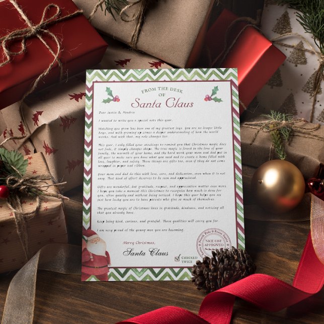 Letter from Santa for Older Kids Einladung (Von Creator hochgeladen)
