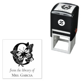 Letter G Butterfly Monogramm aus der Bibliothek Permastempel