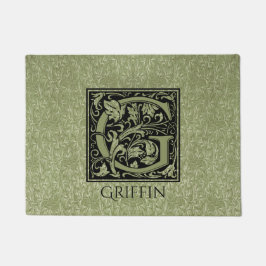 Letter G First Letter Monogram Personalisiert Fußmatte