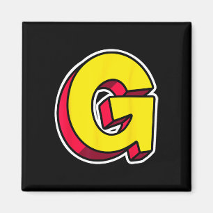 Letter G Funny Matching Halloween Kostüm Funny Ha Magnet