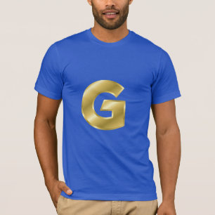 Letter G Men Basic Bella Leinwand T - Shirt