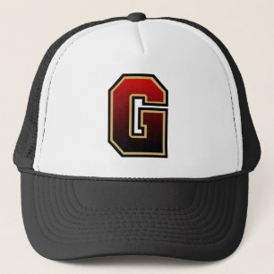 Letter "G" mit Monogramm Trucker Hat Truckerkappe