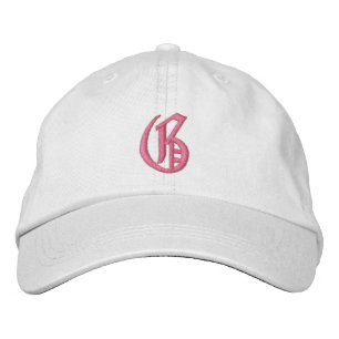 Letter G Monogram, bestickt Bestickte Kappe