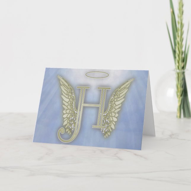 Letter H Angel Monogram (Vorderseite)