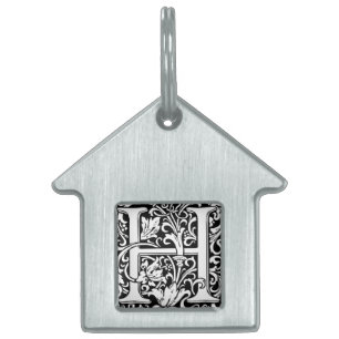 Letter H Mittelalterliche Monogram Art Nouveau Tiermarke