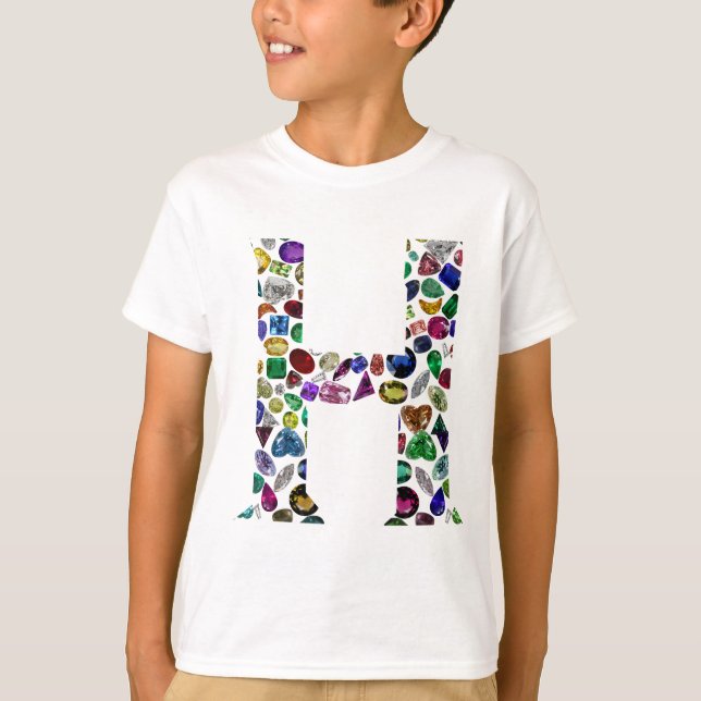 Letter H Monogram T-Shirt (Vorderseite)