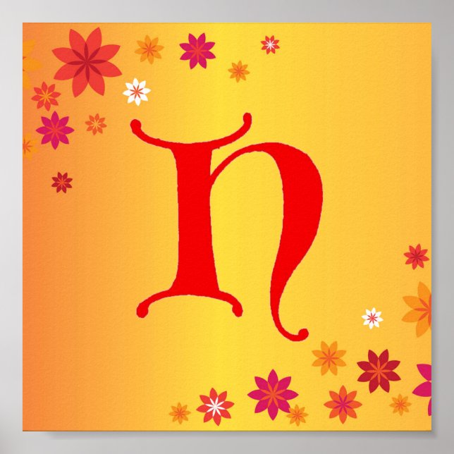 Letter H Poster (Vorne)