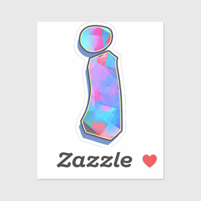 Letter i -  Color Mix Aufkleber (Blatt)