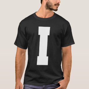 Letter I Hauptstadt Alphabet T-Shirt