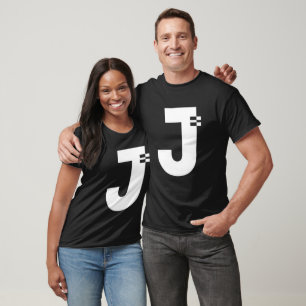 Letter J Alphabet Initial Monogram T-Shirt