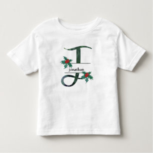 *~* Letter J Christmas Holys Name Kleinkind T-shirt