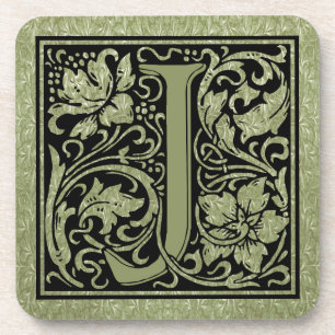 Letter J First Letter Monogram Getränkeuntersetzer