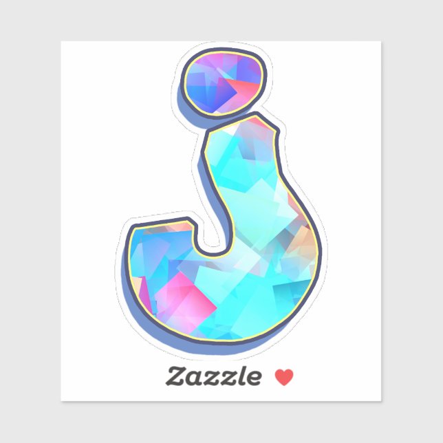 Letter J _ Graffiti Alphabet Letters Aufkleber (Blatt)