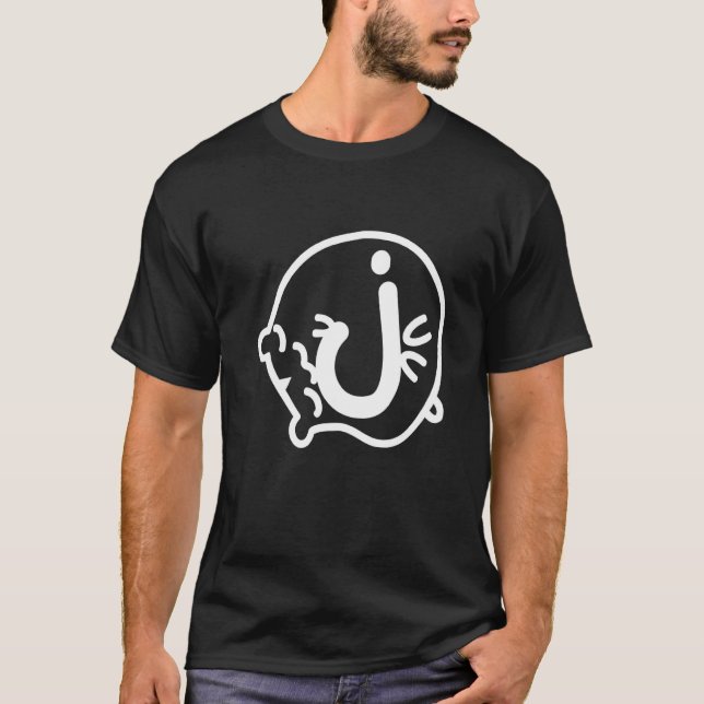 Letter J Hamster Name Monogram T-Shirt (Vorderseite)