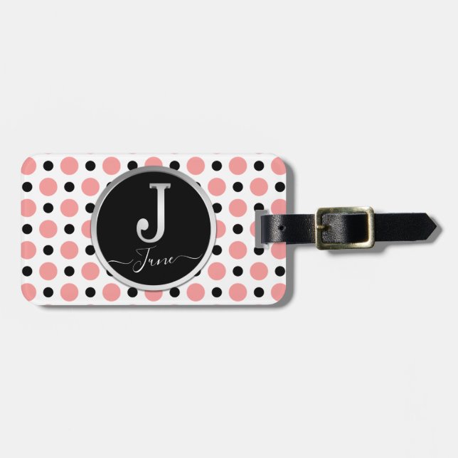 Letter J Luggage Tag Gepäckanhänger (Vorderseite horizontal)