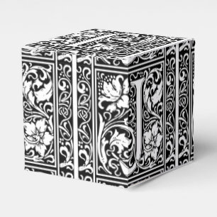 Letter J Medieval Monogram Art Nouveau Geschenkschachtel