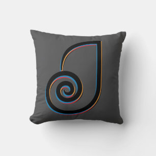 Letter J Monogram Kissen